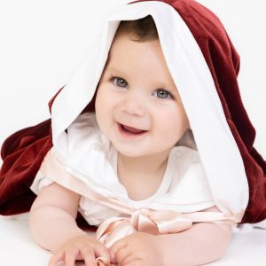 baby in santa hat